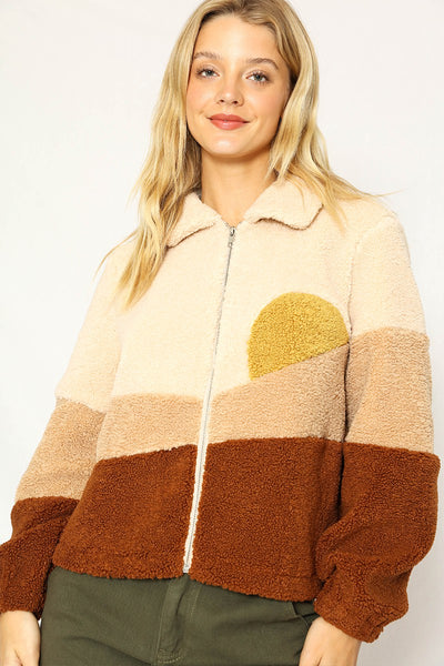 Sunset Teddy Jacket - Miss Sparkling