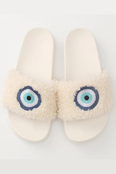 Novelty Sherpa Slides - Miss Sparkling