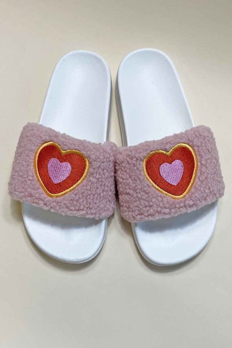 Novelty Sherpa Slides - Miss Sparkling