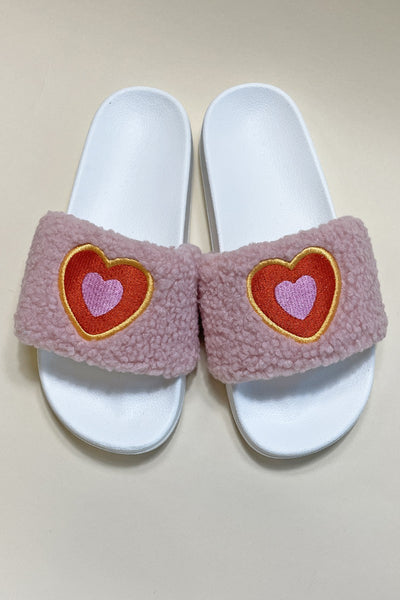 Novelty Sherpa Slides - Miss Sparkling