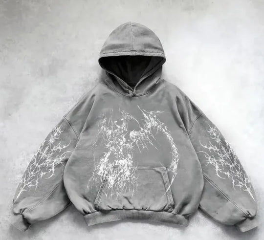 Hooded Printed Hip Hop Y2G Streetwear Sweatshirt