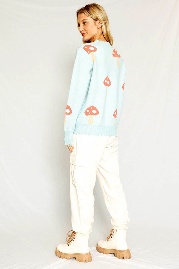 Mushroom knit sweater - Miss Sparkling