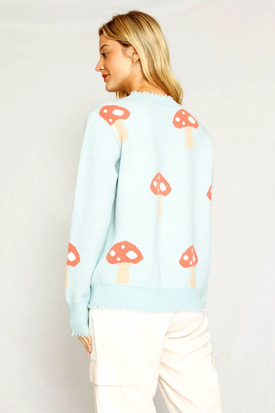 Mushroom knit sweater - Miss Sparkling