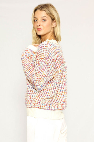 Multicolored knit sweater - Miss Sparkling