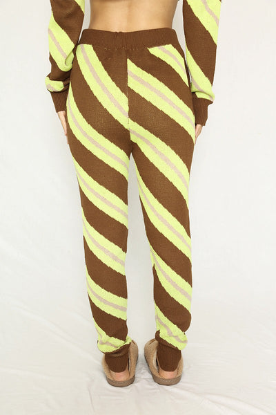 Striped Knit Sweater Set - Miss Sparkling