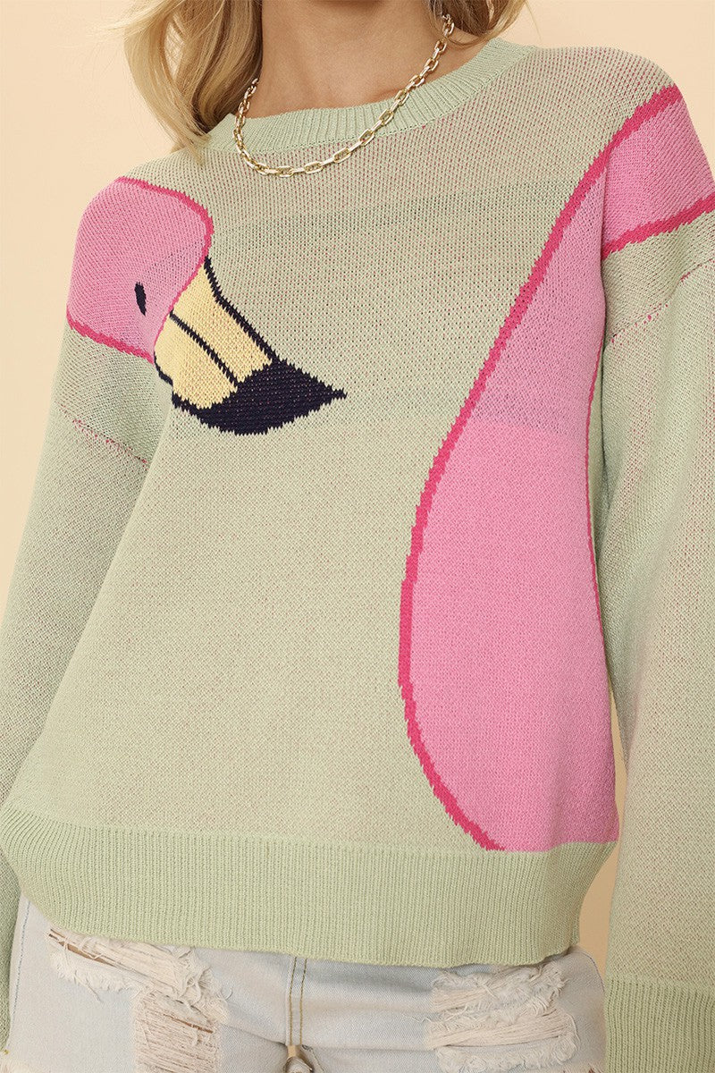 Flamingo sweater