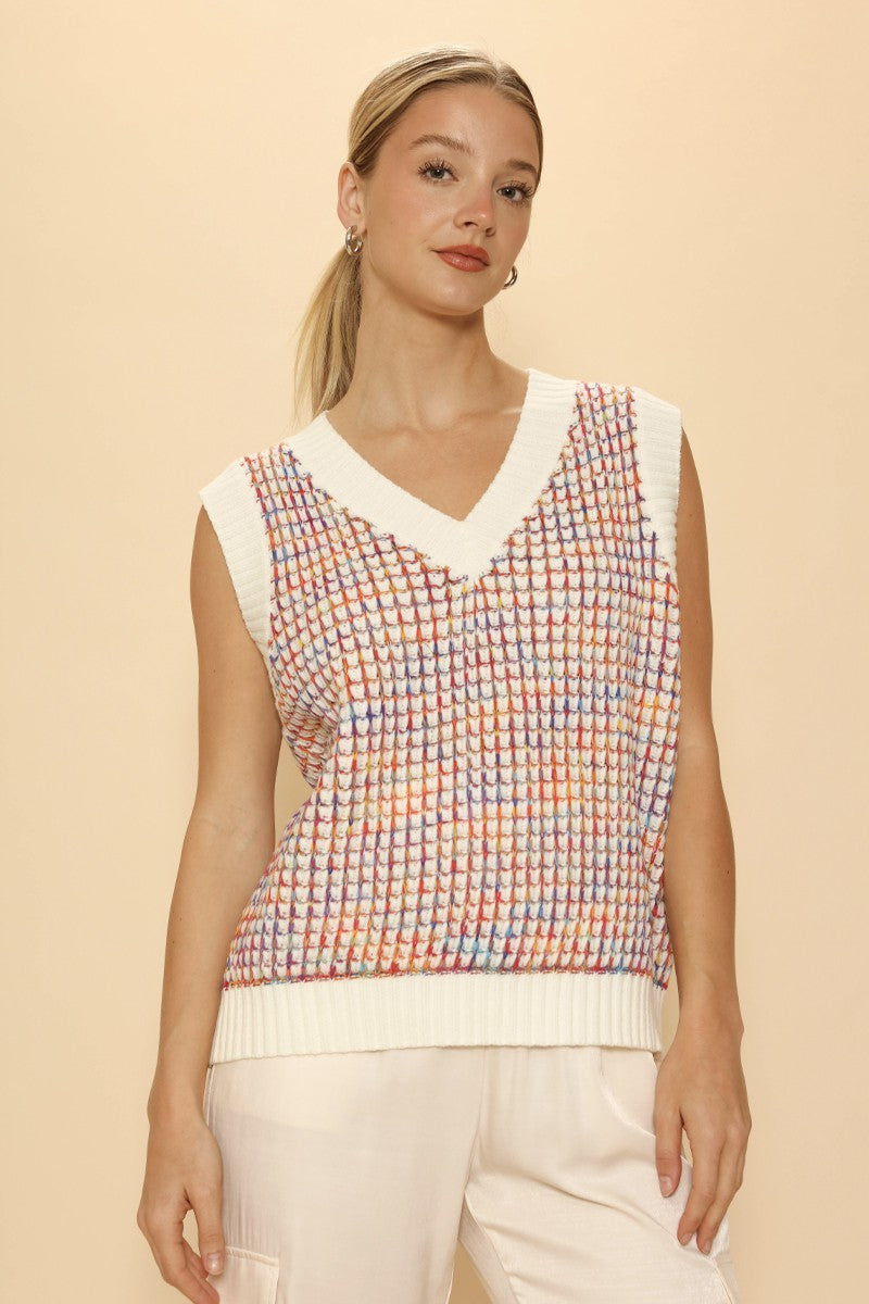 Multicolor knit vest - Miss Sparkling
