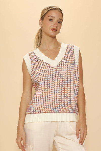 Multicolor knit vest - Miss Sparkling