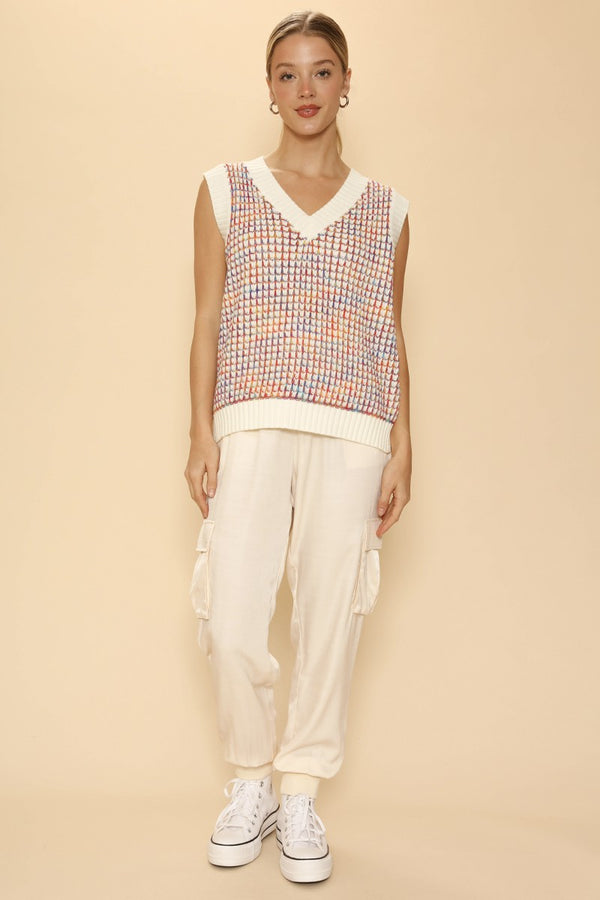 Multicolor knit vest - Miss Sparkling