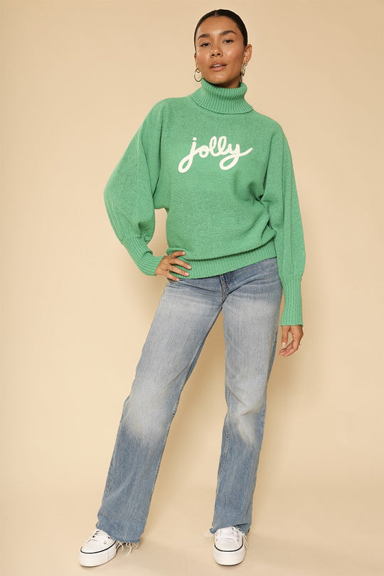 Turtleneck holiday sweater - Miss Sparkling