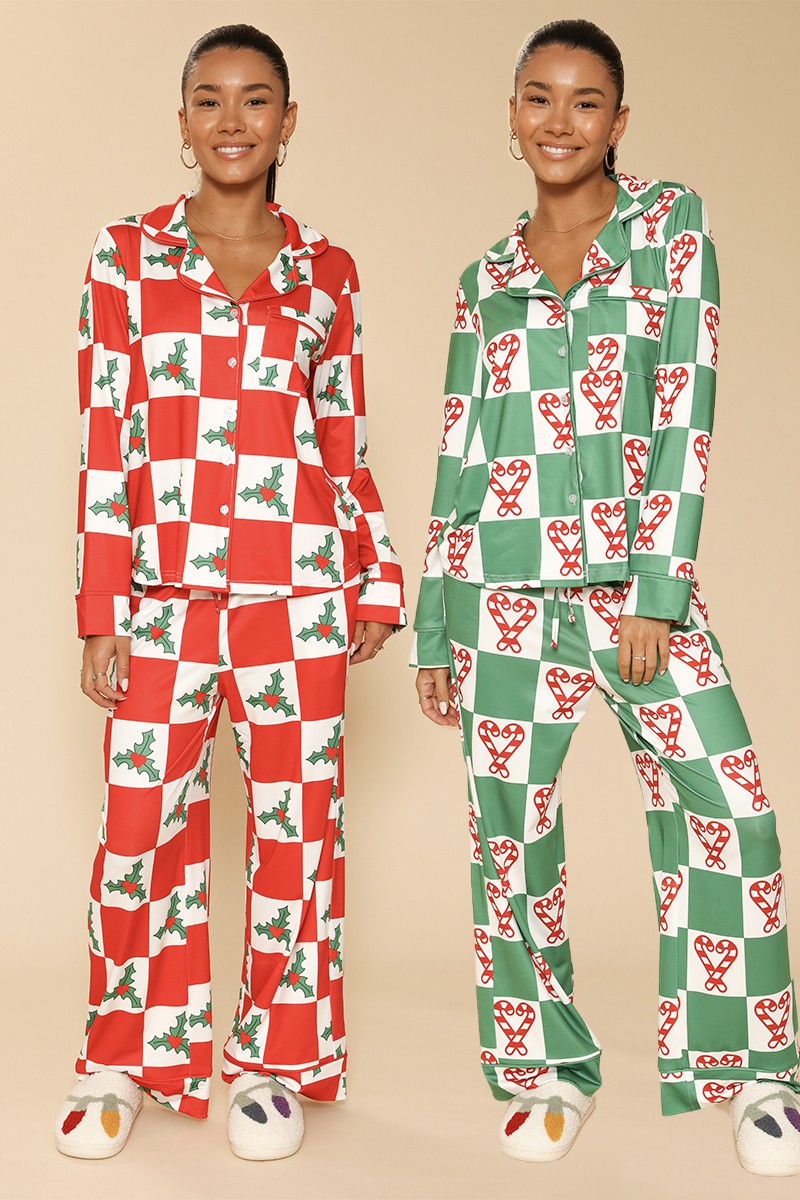 Holiday Christmas pajama set - Miss Sparkling