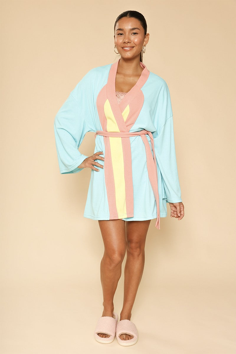 Retro arch terry cloth novelty robe - Miss Sparkling