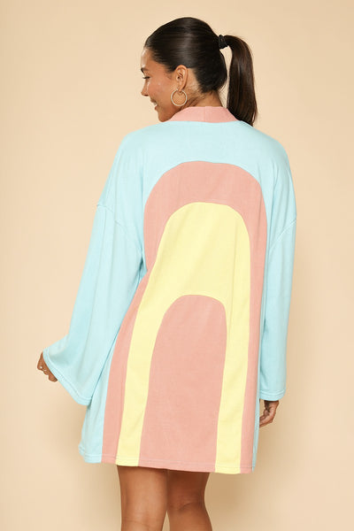 Retro arch terry cloth novelty robe