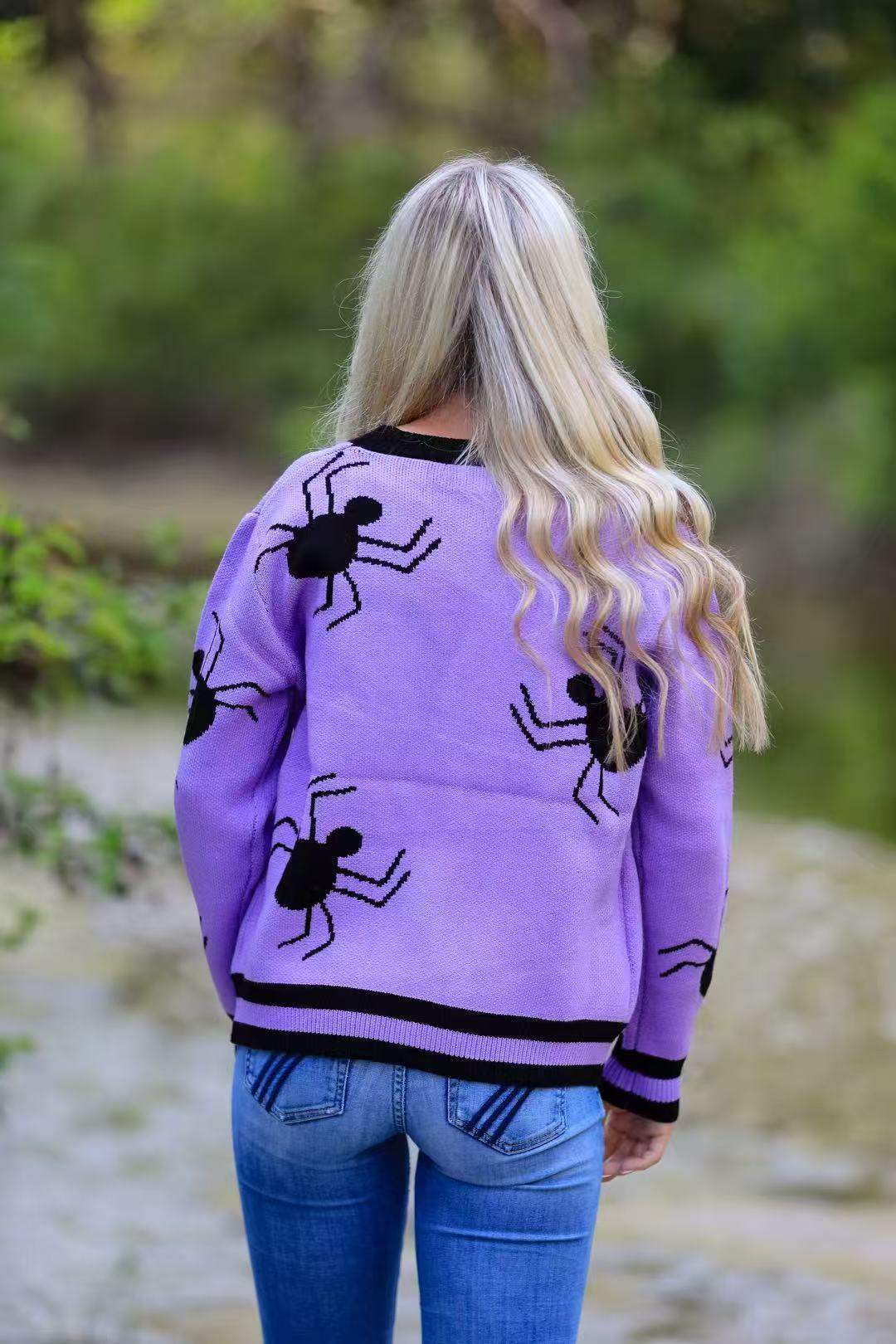 Spider knit cardigan