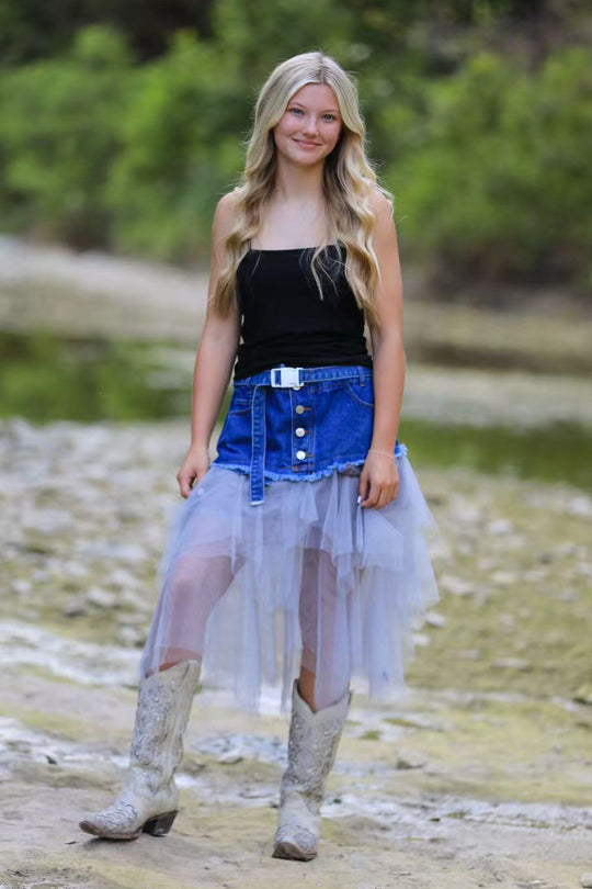 Denim Tutu Skirt