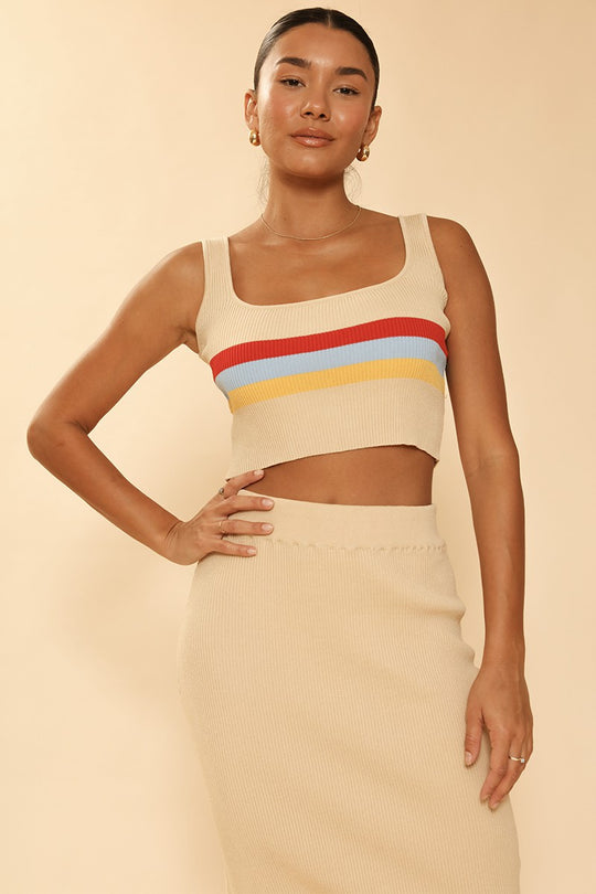 Retro stripe skirt set - Miss Sparkling