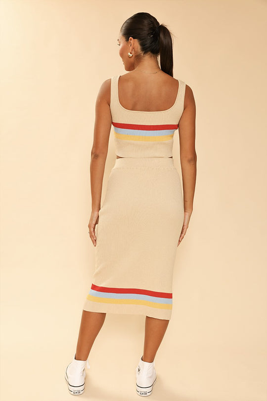Retro stripe skirt set - Miss Sparkling