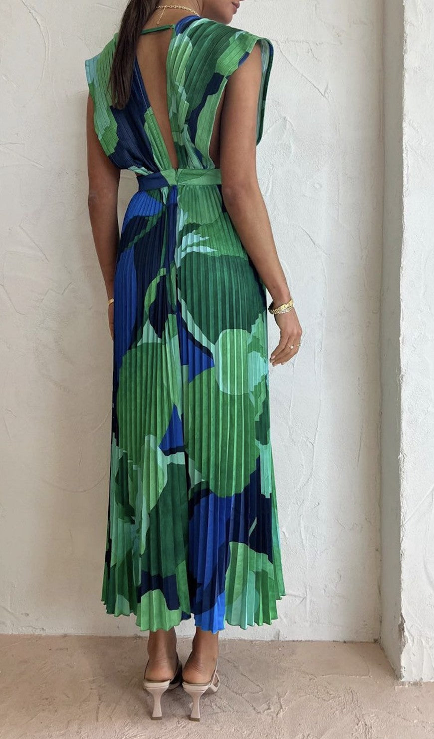 Miss Sparkling Deep V-Neck Dress
