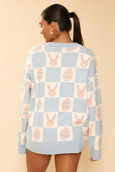 Easter bunny check cardigan - Miss Sparkling