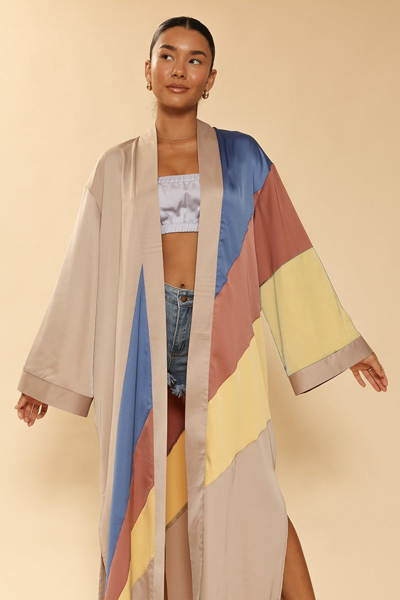 Retro stripe Kimono - Miss Sparkling