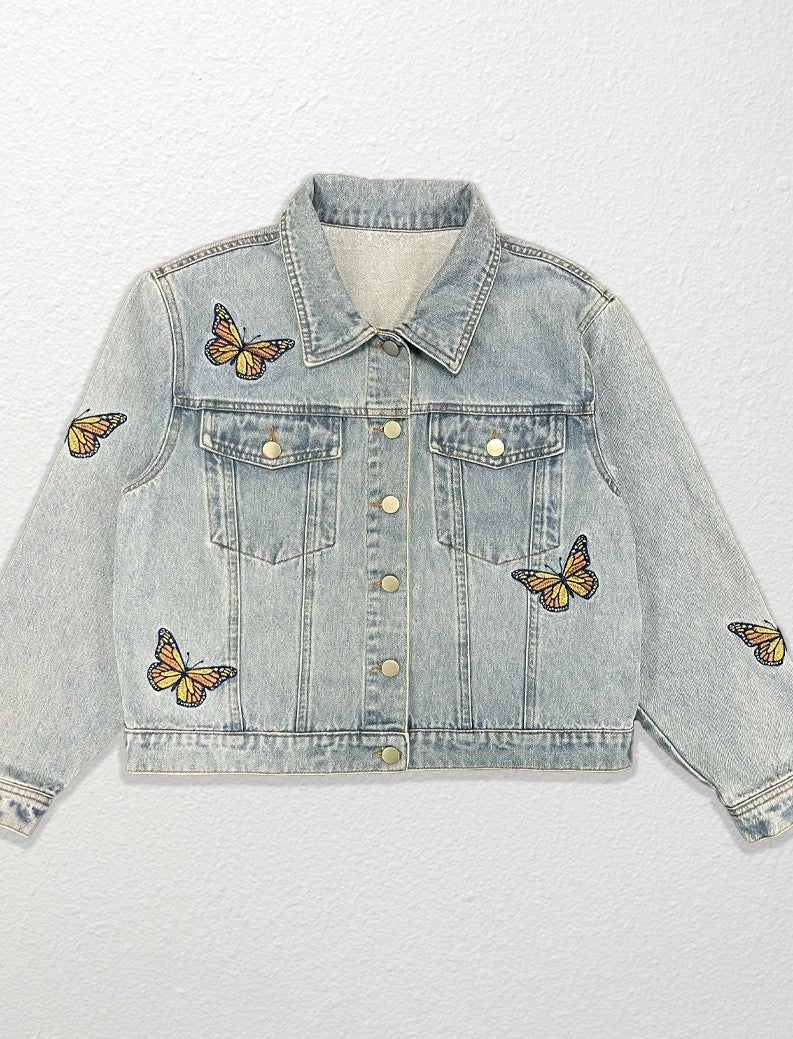 Monarch denim jacket - Miss Sparkling