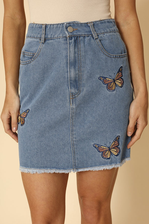 Monarch denim skirt - Miss Sparkling