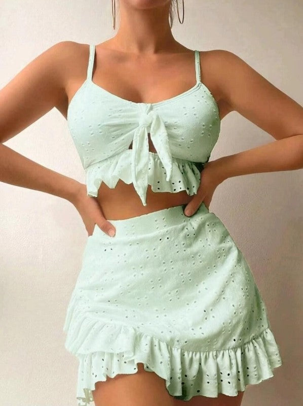 Miss Sparkling 3 piece swimsuit and cover up set