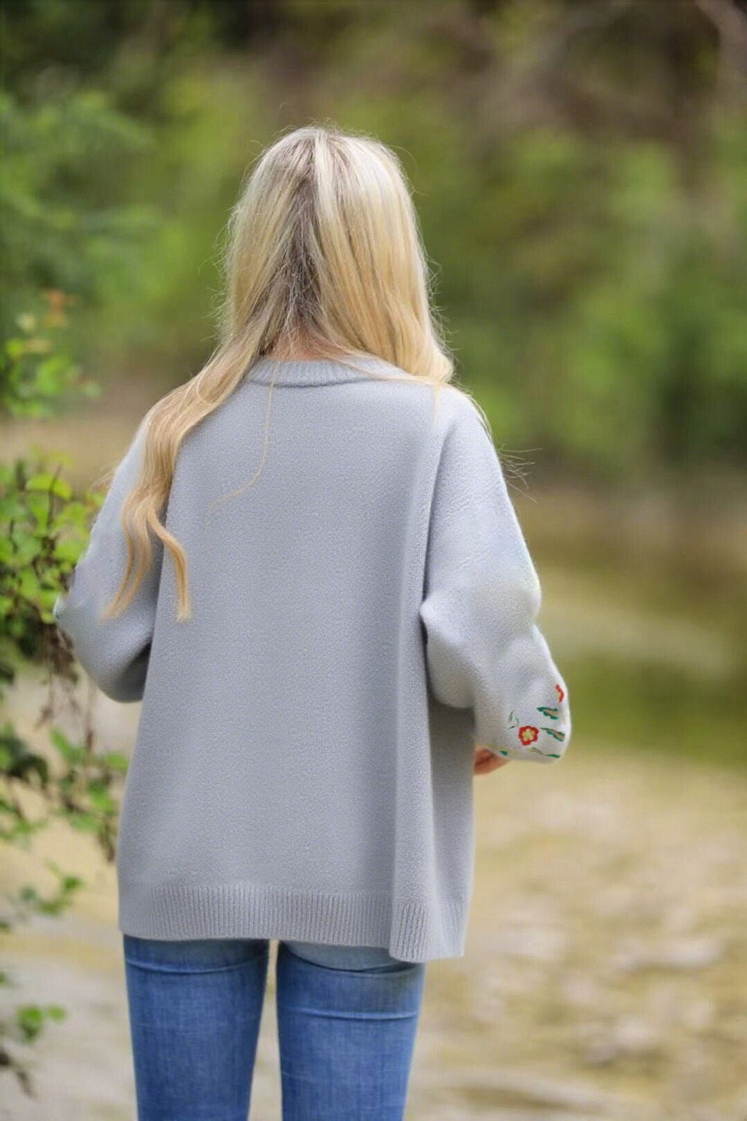 Floral Knit Cardigan