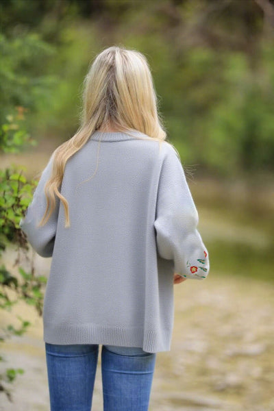 Floral Knit Cardigan