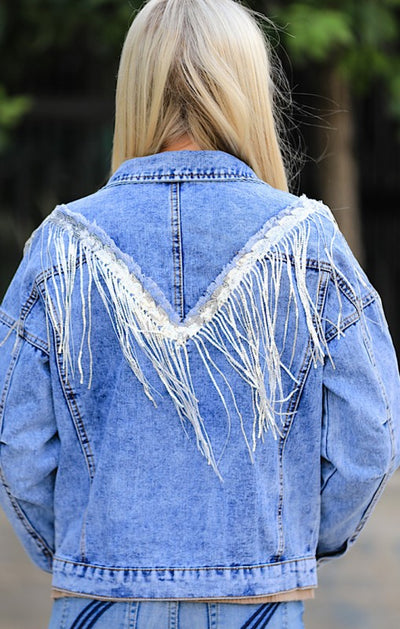 Fringe Denim Jacket