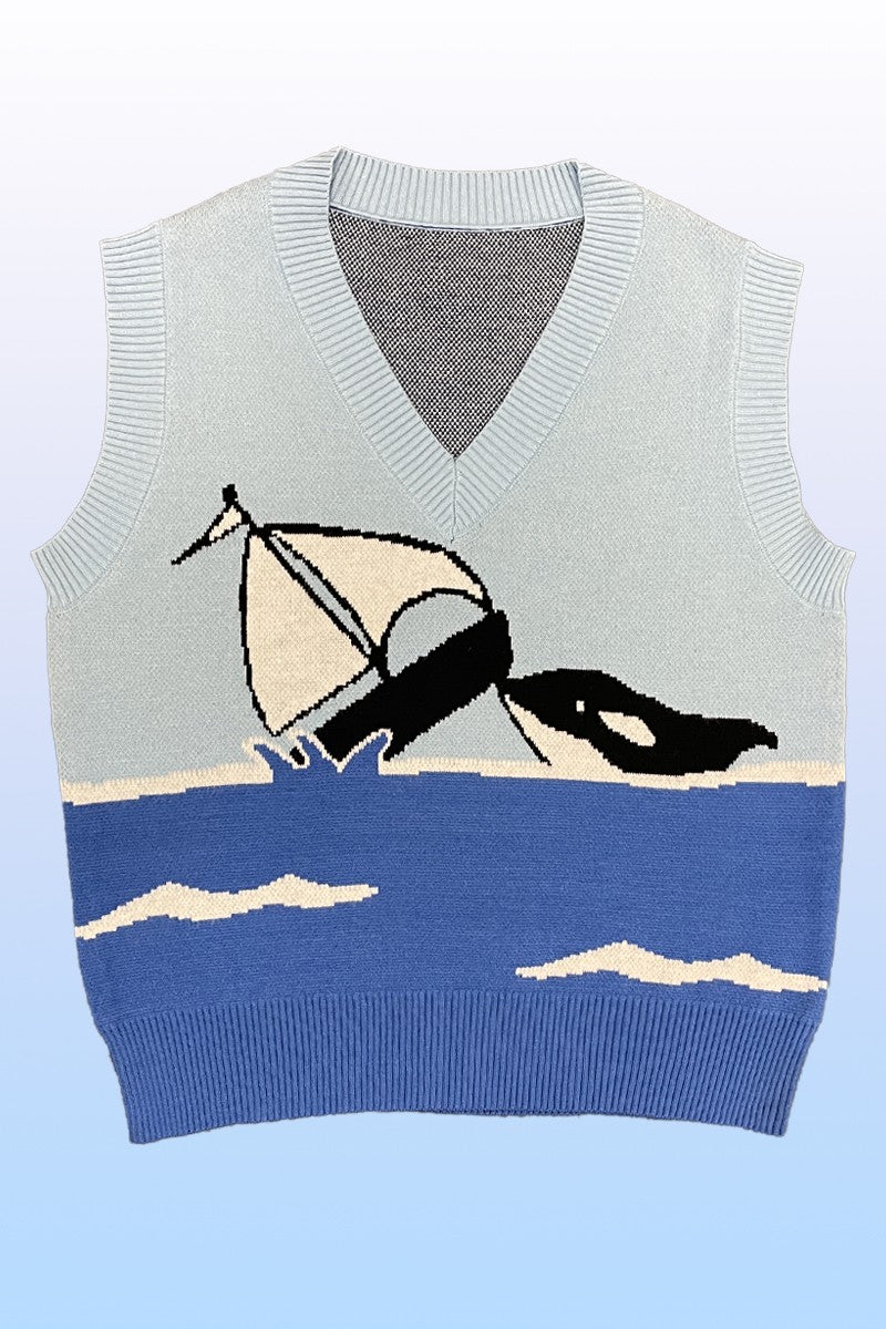 Orca knit sweater vest