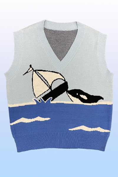 Orca knit sweater vest