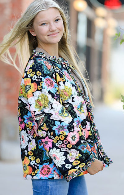 Flower Print Jacket