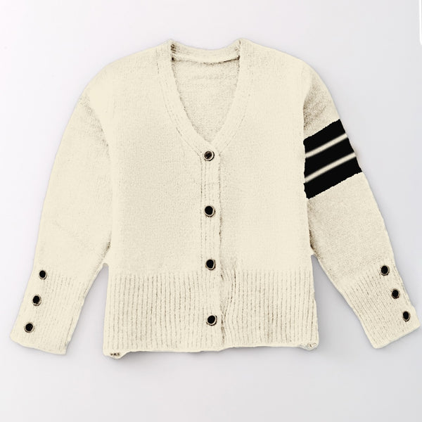 Knit button front cardigan