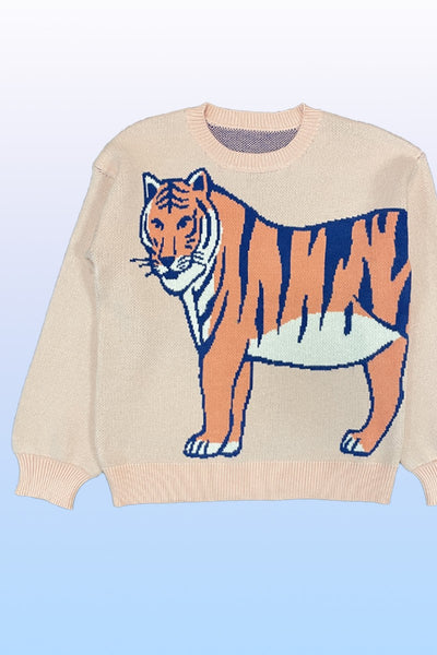 Tiger knit sweater