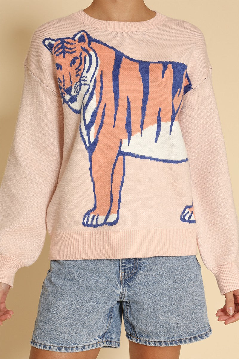 Tiger knit sweater