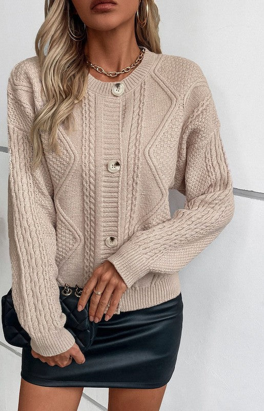 Cable Knit Cardigan