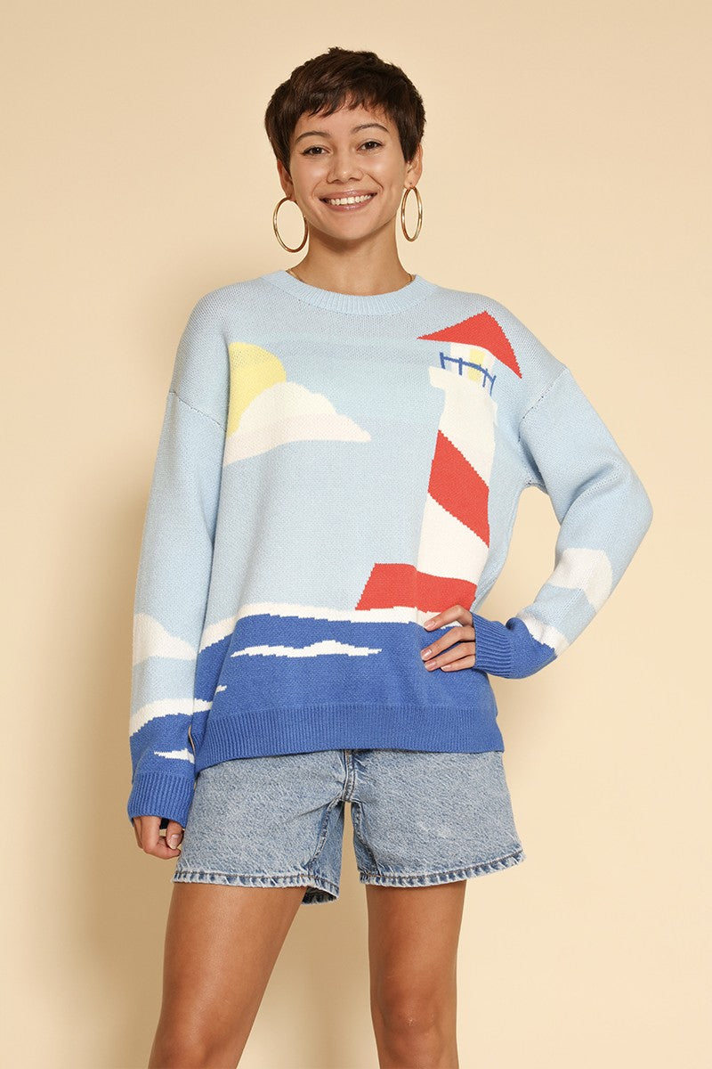 Lighthouse knit sweater