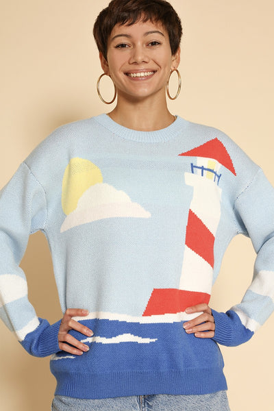 Lighthouse knit sweater