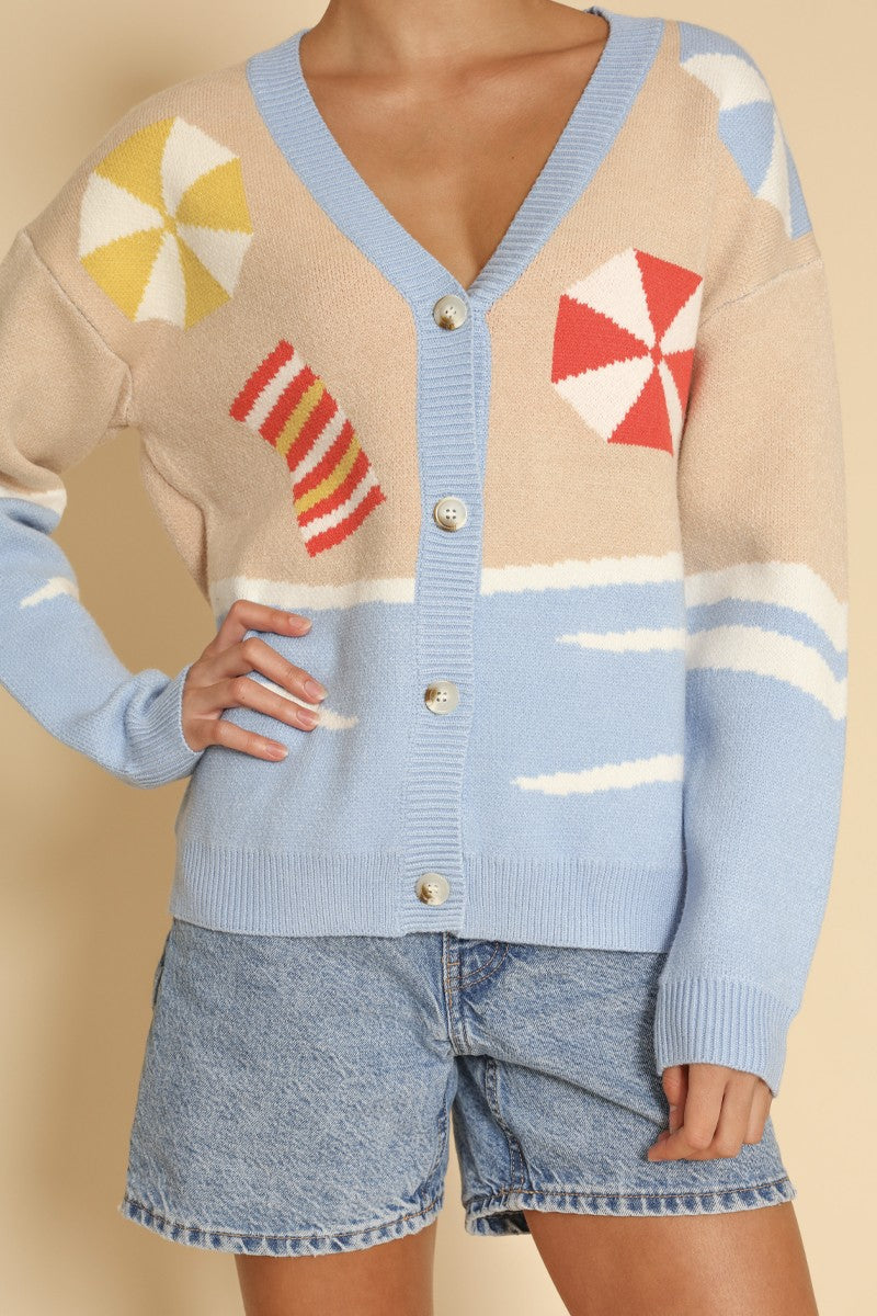 Beach knit cardigan