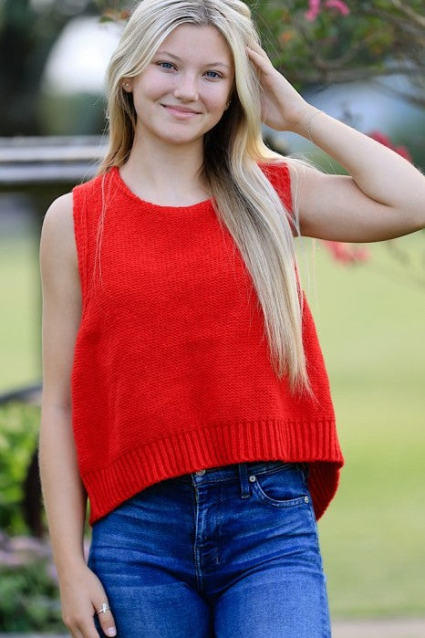 Open back bow sweater