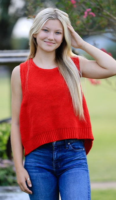 Open back bow sweater