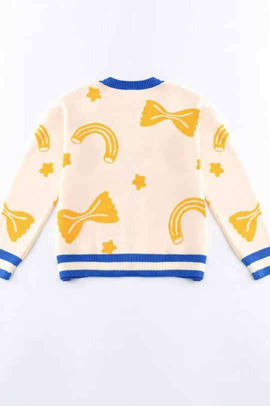 Al dente pasta knit sweater