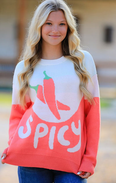 Feeling spicy knit sweater