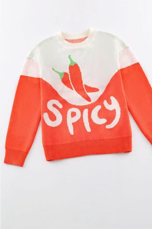 Feeling spicy knit sweater