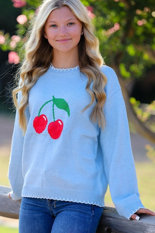 Cherry Blossom Knit Sweater