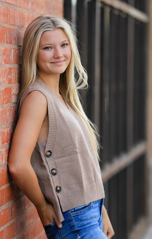 Women's Spring/Fall  V-Neck Knit Vest