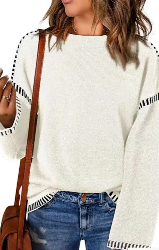Cable Knit Pullover Sweater