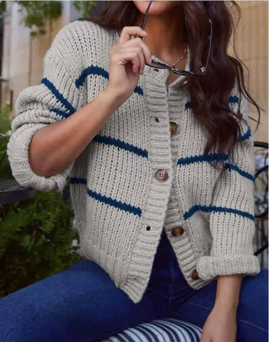 Striped Knit Sweater
