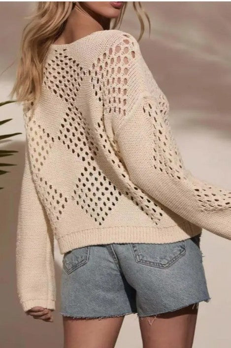 Hollow Knit Sweater
